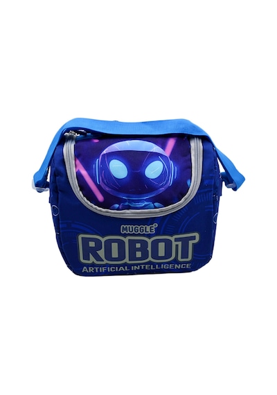 Muggle Robot Tek Bölmeli Termoslu Beslenme Çantası Mu-5905 Mavi