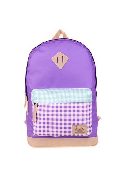 Kaukko Wichlight Sırt Çantası Plaid Lila K1646