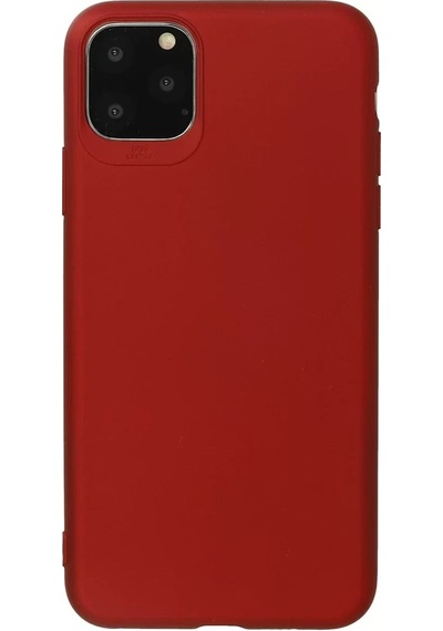 Newface Apple iPhone Uyumlu 11 Pro Max Kılıf First Silikon - Bordo