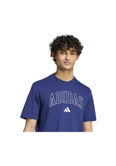 Adidas M Collegıate Erkek Spor Tişört - Kc7184 Mavi