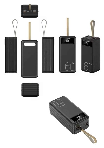 Powerbank Yüksek Kapasiteli 60.000 Mah Hızlı Şarj Şarj Özellikli Batarya Diğer 11128524
