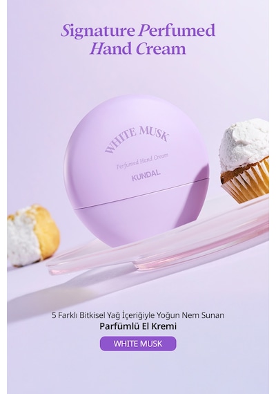Yoğun Nem Sunan Parfümlü El Kremi Kundal Signature Perfumed Hand Cream White Musk