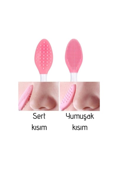 Iki Adet Burun Siyah Nokta Temizleyici Dudak Peeling Fırça Paket