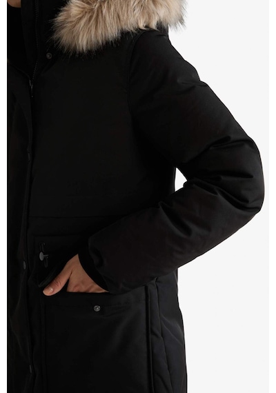 Defacto Su Geçirmez Relax Fit Kapüşonlu Parka F2880ax25wnbk27 Siyah-bk27