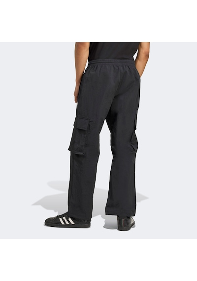 adidas Front Stripes Woven Kargo Erkek Siyah Eşofman Altı Jv9892 Siyah