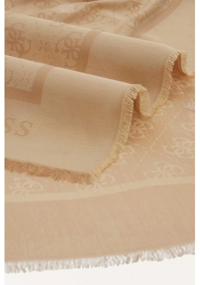 Guess Jakarlı 70x180 Kadın Bej Şal Aw5529vıs03-beı