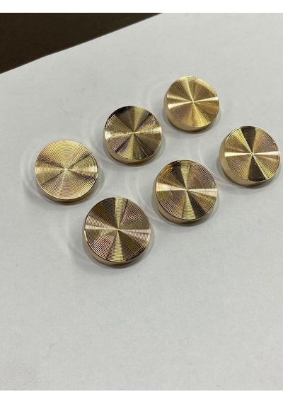 Kaban Ve Ceket Düğmesi Hipnoz Model Özel Kaplama 6'lı Set Gold 3 Cm