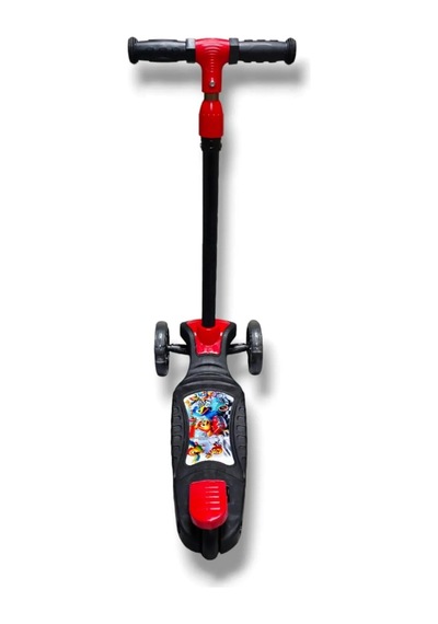 3 Tekerlekli Led Işıklı Çocuk Scooter Kırmızı