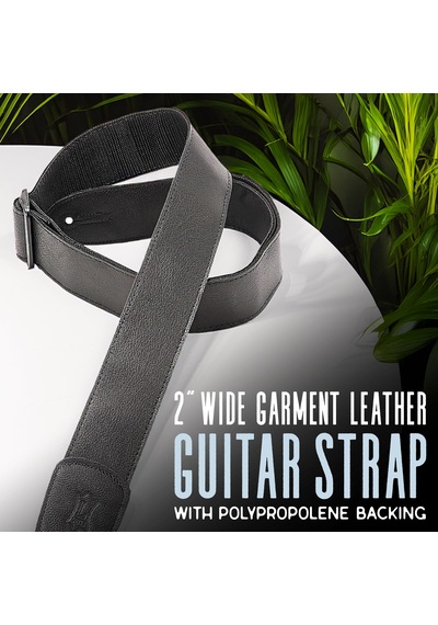 Levy's Leathers M7gp-wht 2" Garment Deri Gitar Kayışı, Beyaz