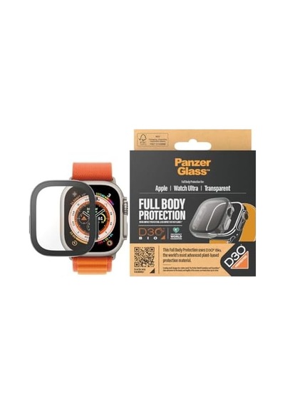 Panzer Glass - Screen Protector Med D3o Full Body Apple Watch Uyumlu Ultra - 49 Mm - Şeffaf