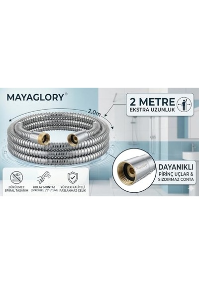 Pvc Duş Hortumu 2 5 Metre Boyunda Genel