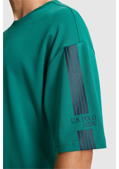 U.S. Polo Assn. U.s. Polo Assn. Erkek Koyu Yeşil Tişört 50327013-vr079 Koyu Yesıl