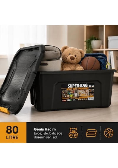 Süper Bag 80 L Saklama Kutusu Asr-4039 Çok Renkli