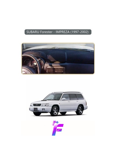 Subaru Forester / Impreza 1997-2002 Uyumlu Torpido Örtüsü Yansıma Önleyici Tam Koruma K38 Gri