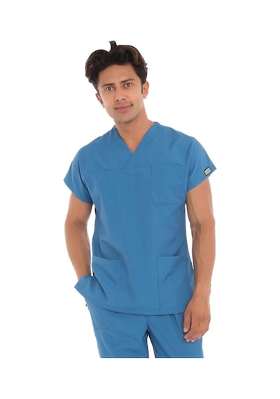 Erkek Doktor Hemşire Forması Scrubs Likralı Esnek Kumaş Hastane N (484485662)
