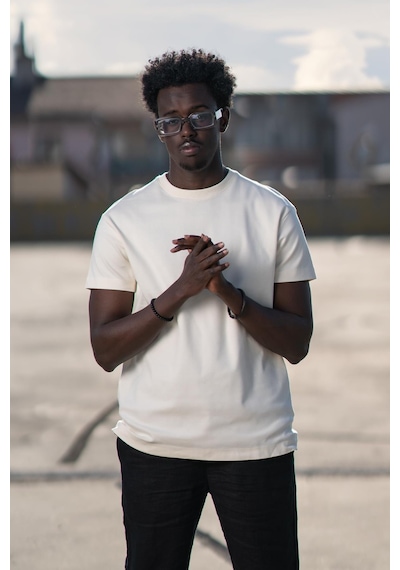 Bisiklet Yaka  Basic Oversize Geniş Model T-shirt 001