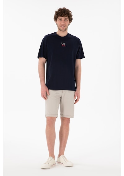 U.S. Polo Assn. Erkek Comfort Fit Bisiklet Yaka Lacivert Tişört 50306450-VR033