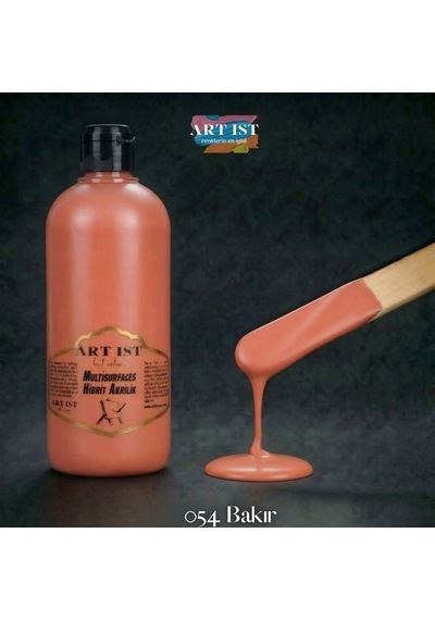 Multisurfaces Hibrit Akrilik Boyalar - 054 Bakır Ahşap, Taş Tozu, Hobi, Dıy