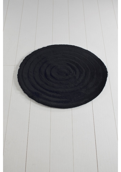 Chilai Home Round Siyah Banyo Halısı