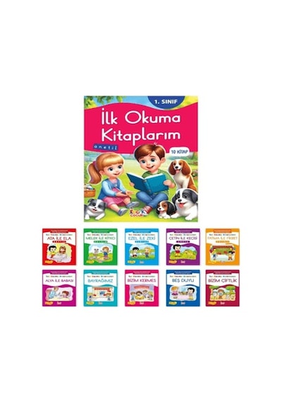 1. Sınıf İlk Okuma Kitaplarım Anetil 10 Kitap