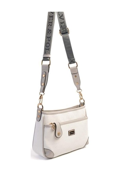 Silver & Polo Silver Polo Kadın Çapraz Çanta Sp1160-m46 Beyaz-açık Gri