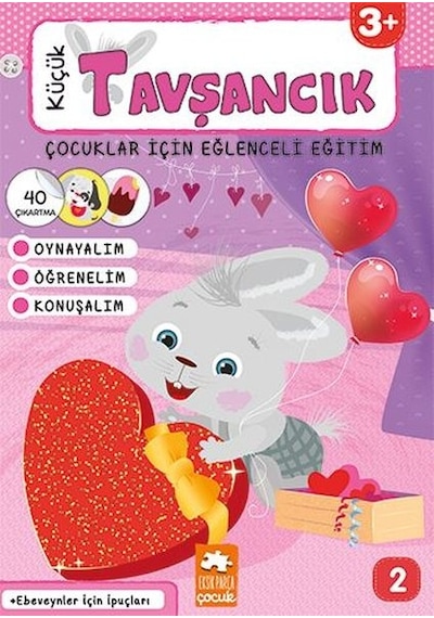 Çocuklar İçin Eğlenceli Eğitim 2 - Küçük Tavşancık 3+- Eksik Parça