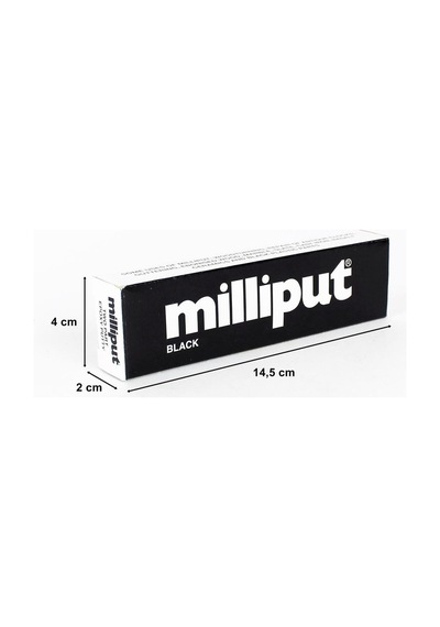 Milliput 02 Siyah Tip Çift Bileşenli Epoksi Putty Macun - 2x56 112 Gram