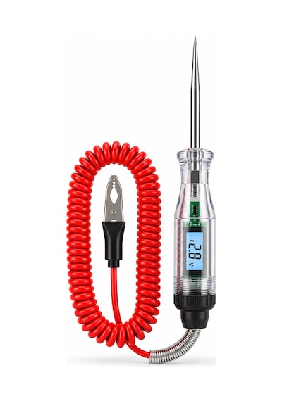 Mega Oto Market 5v-80v Dijital Araç Kontrol Kalemi Lcd Voltaj Ölçer Araç Elektrik Test Cihazı