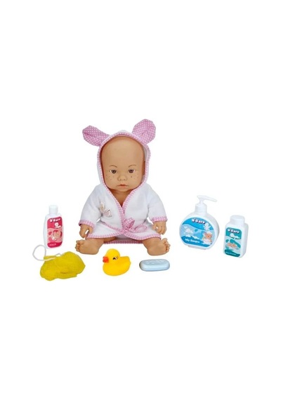 030031 Sunman, Bebelou Banyo Zamanı Bebek Seti, 35 Cm / +3 Yaş
