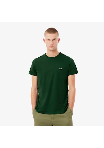 Erkek Regular Fit Bisiklet Yaka T-shirt Lacoste Yeşil
