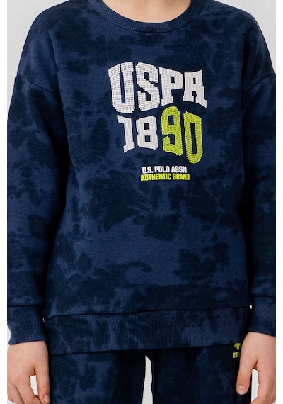 U.S. Polo Assn. Erkek Çocuk Baskılı Mavi Uzun Kol Eşofman Takımı Us2623-c-v1 Us2623-c-v1
