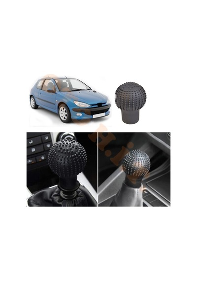 Peugeot 206 Manuel Uyumlu Vites Kılıfı Masajlı Mat Siyah