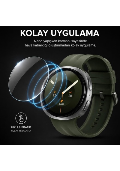 Samsung Galaxy Watch 9 44mm İle Uyumlu Ekran Koruyucu Nano Parlak Çizilmeye Dayanıklı Akıllı Saat Koruması, 9h Kırılmaz Esnek Cam, Hd Şeffaf 2 Adet Sm-l350 Çok Renkli Samsung Galaxy Watch 9 44mm İle Uyumlu Ekran Koruyucu Nano Parlak Çizilmeye Dayanıklı Akıllı Saat Koruması, 9h Kırılmaz Esnek Cam, Hd Şeffaf 2 Adet Sm-l350 Çok Renkli