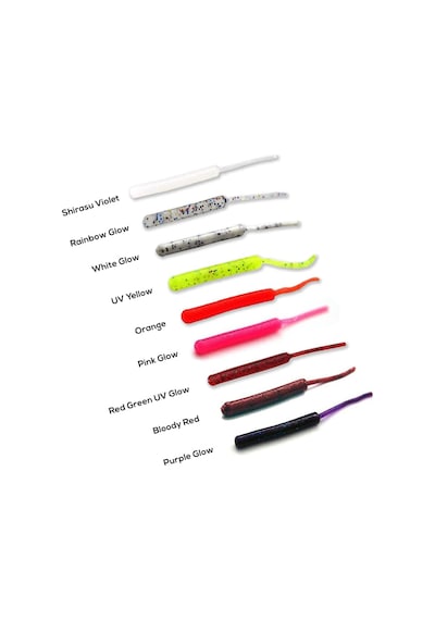 Fujin Baby Worm Kokulu 5.2 CM Lrf Silikon + 3 Adet Kanca