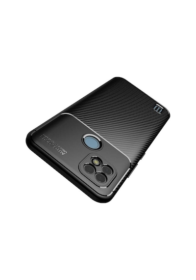 Goocamp Realme C21 Kılıf Negro Silikon Kapak - Siyah Siyah