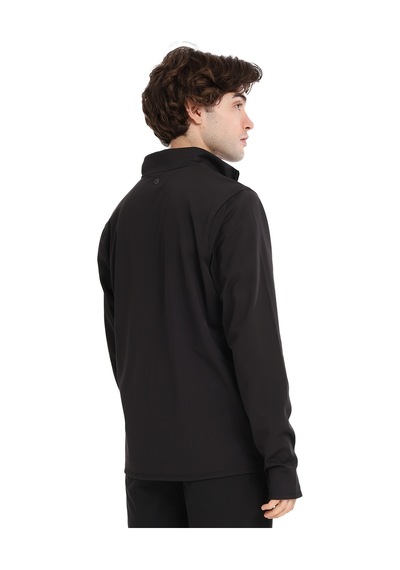 Sportive Boone Half-zip Erkek Siyah Koşu T-shirt 25ke1015-syh 1776471 SIYAH