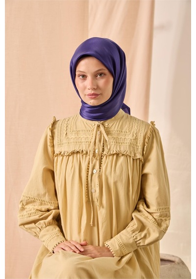 Silk Home Düz Shiny Eşarp 75006-68 mor