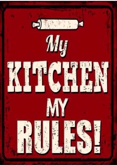 My Kitchen My Rules Ahşap Mdf Tablo Duvar Dekoru Eskitme Mutfak Tablo Duvar Süsü