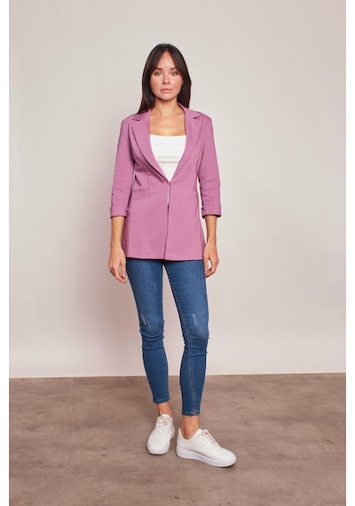 Kapri Truvakar Kol Süs Cepli Kopçalı Ofis Blazer Likralı Kumaş Blazer Ceket-gülkurusu Gül Kurusu Kapri Truvakar Kol Süs Cepli Kopçalı Ofis Blazer Likralı Kumaş Blazer Ceket-gülkurusu Gül Kurusu