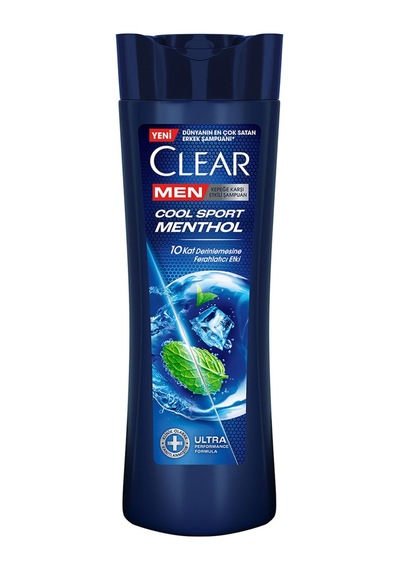 Clear Men Kepeğe Karşı Etkili Şampuan Cool Sport Menthol Ferahlatıcı Mentol Etkisi 350 Ml 2 Adet