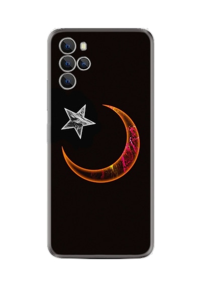 Omix X700 Kılıf Resimli Desenli Silikon Platinium Series Ay Yıldız 1884