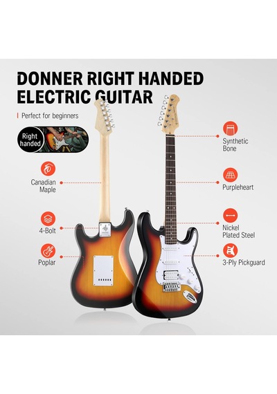 Donner Dst-100s St Elektro Gitar Seti Sunburst 104182561104