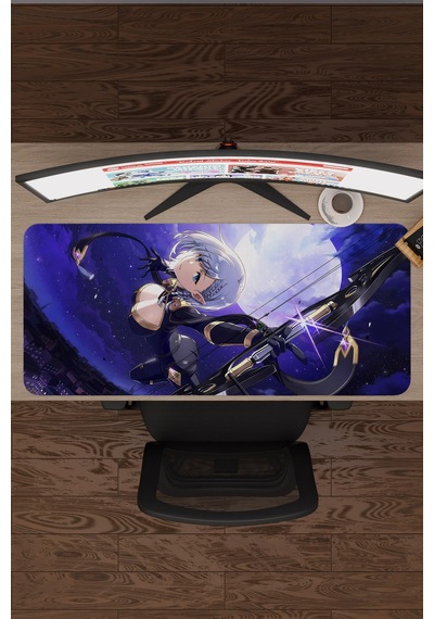 The Eminence İn Shadow Anime V2 - 90x40 Xxl Gaming Kauçuk Kaymaz Taban Mouse Pad Fare Altlığı