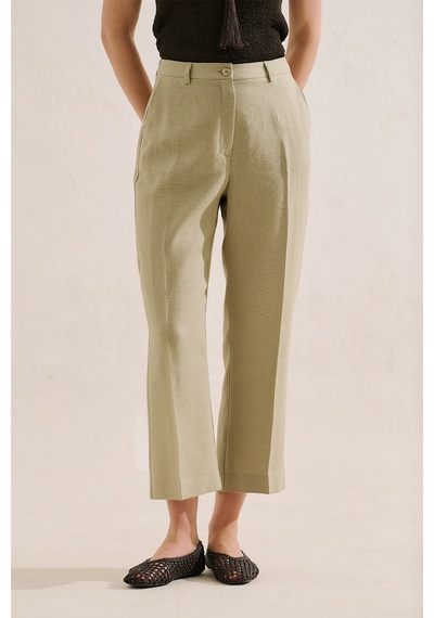 Manuka Keten Klasik Pantolon Taş Ss26pnt00035-0225