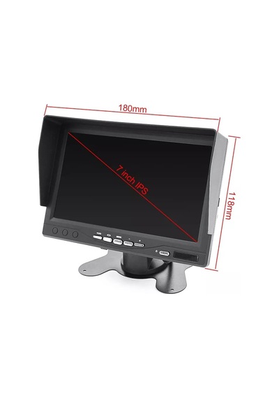 7'' Araç Monitörü Kayıt Yapmaz Usb Aux Girişi Yoktur 12-24 Volt