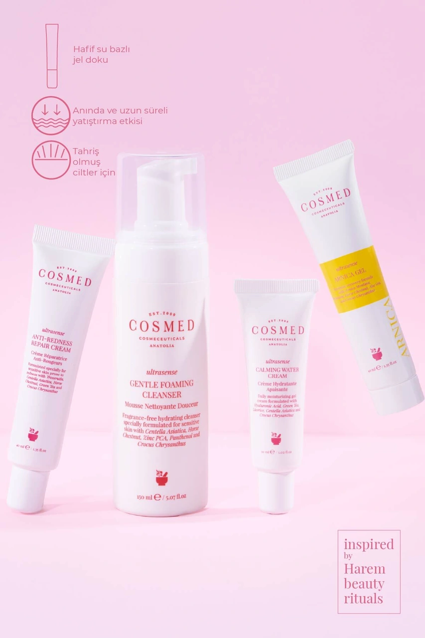 Cosmed Hassas Ciltler İçin Yatıştırıcı Su Bazlı Nemlendirici Krem - Calming Water Cream - 30 ml