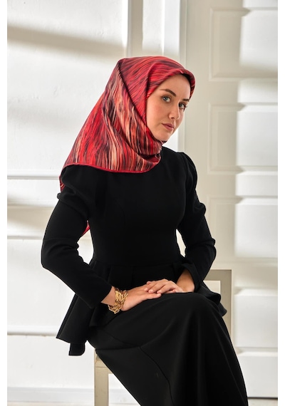 Silk Home Twill İpek Eşarp 11484-26 Kırmızı, Koyu Mor, Fuşya, Kahve, Yavruağzı