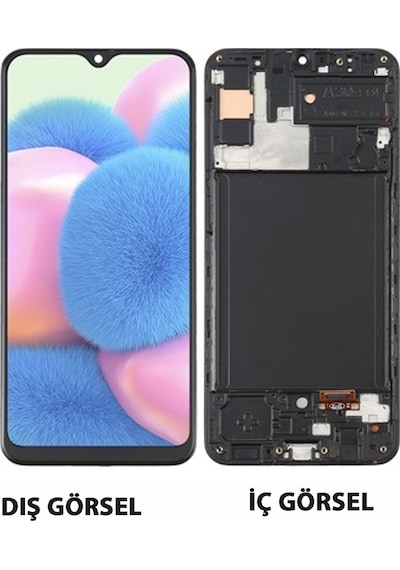 Samsung Galaxy A30s Uyumlu Lcd Ekran Servis Dokunmatik Çıtalı Siyah Renk İlanı