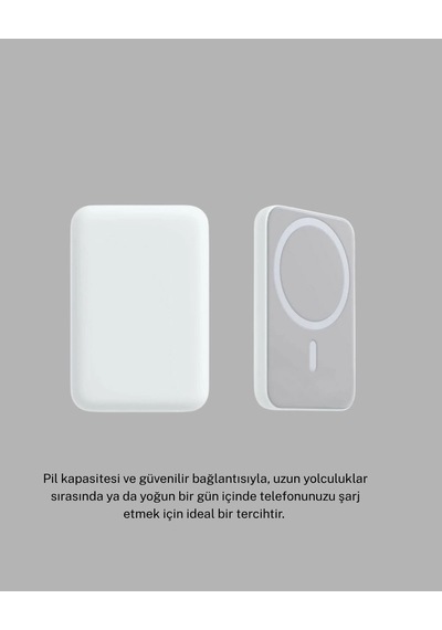 Magsafe 15w Kablosuz Hızlı Şarj, Lightning Girişli Taşınabilir Batarya Çok Renkli 74918101