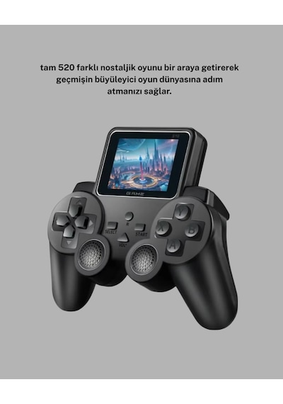 520 Oyunlu Atari S10 El Konsolu Retro Tasarım, Şarjlı Ve Taşınabilir Oyun Deneyimi